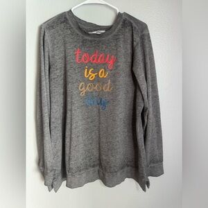 New Directions Today is a Good Day Sweater Size 2x